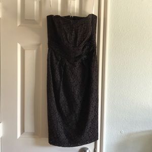 Strapless lace dress